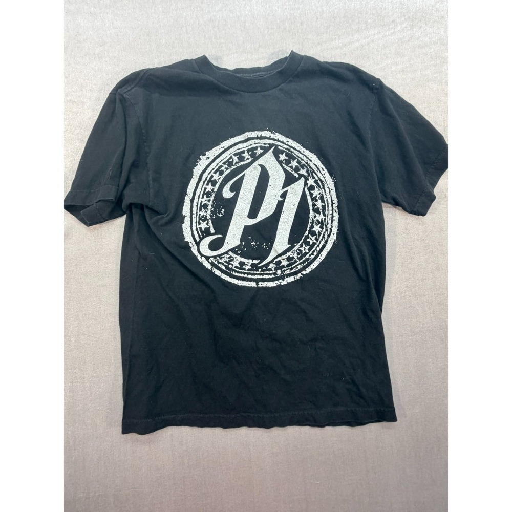 WWE P1 Logo AJ Styles Black Shirt Size Medium